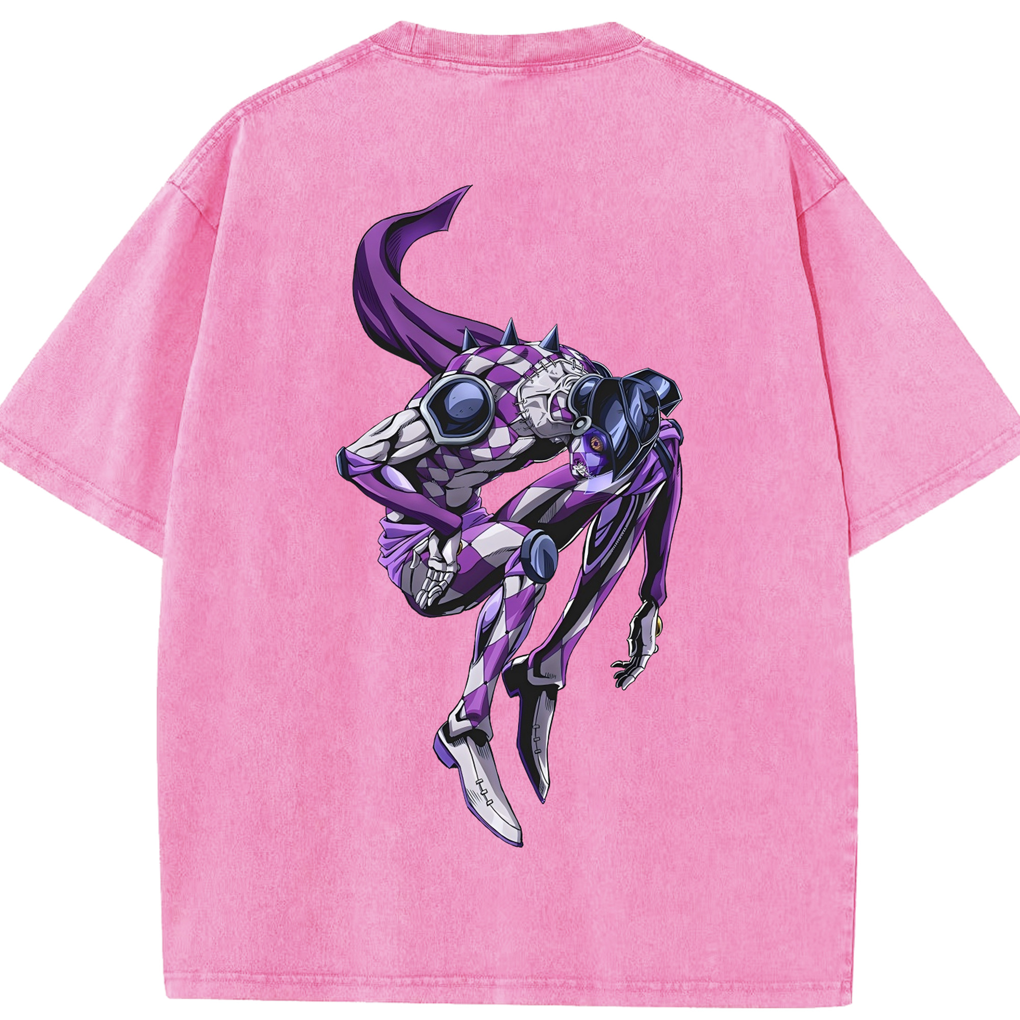 （画像用） ジョジョの奇妙な冒険 パンナコッタ?フー JoJo's Bizarre Adventure Pannacotta Fugo 綿100% ヴィンテージ風 半袖Tシャツ（背面プリント）